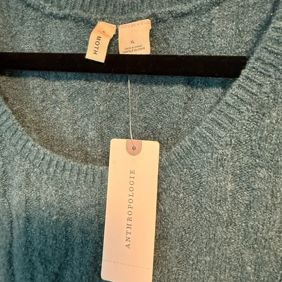 MOTH Teal Sweater ( Anthropologie) NWT size XL - Picture 3 of 8